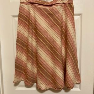 SOLD Adorable Linen Skirt with removable tie belt